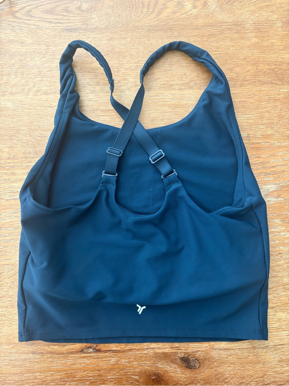 Old Navy Blue Crossback Sports Crop Top